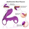 Vibrating India Dual Penis Cock Ring Remote Control Silicone Sex Toy for Men Couple