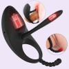 Vibrating Penis Cock Ring Enhancer Rechargeable Silicone Couple Sex Toys India