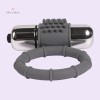 Vibrating Penis Ring Bullet Vibrator Cock Ring Sex Toys Grey