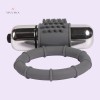 Vibrating Penis Ring Bullet Vibrator Cock Ring Sex Toys Grey