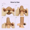 Vibrating Penis Sleeve Penis Extension Enlargement Hollow Strap On Dildo Sex Toy India