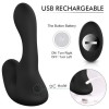 Prostate Massager 9 Vibration Mode Wireless Remote Control Rechargeable Waterproof India Anal Sex Toys