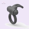 Vibrating Rabbit Cock Ring Silicone Penis Ring with Bunny Ears for Couple