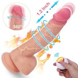 8.1Inch 20CM Vibrating Realistic Dildo India G-Spot Dildos 360° Rotation Thrusting Wireless Waterproof Sex Toys 8.1Inch 20CM Vibrating Realistic Dildo India G-Spot Dildos 360° Rotation Thrusting Wireless Waterproof Sex Toys