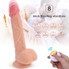 8.1Inch 20CM Vibrating Realistic Dildo G-Spot Dildos 360° Rotation Thrusting Wireless Waterproof