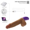 Vibrating Silicone Dildo Thrusting USB Rechareable Sex Toys For Women Couples