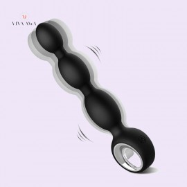Anal Sex India Vibrating Prostate Massager Anal Vibrator Butt Plug Anal Beads Waterproof