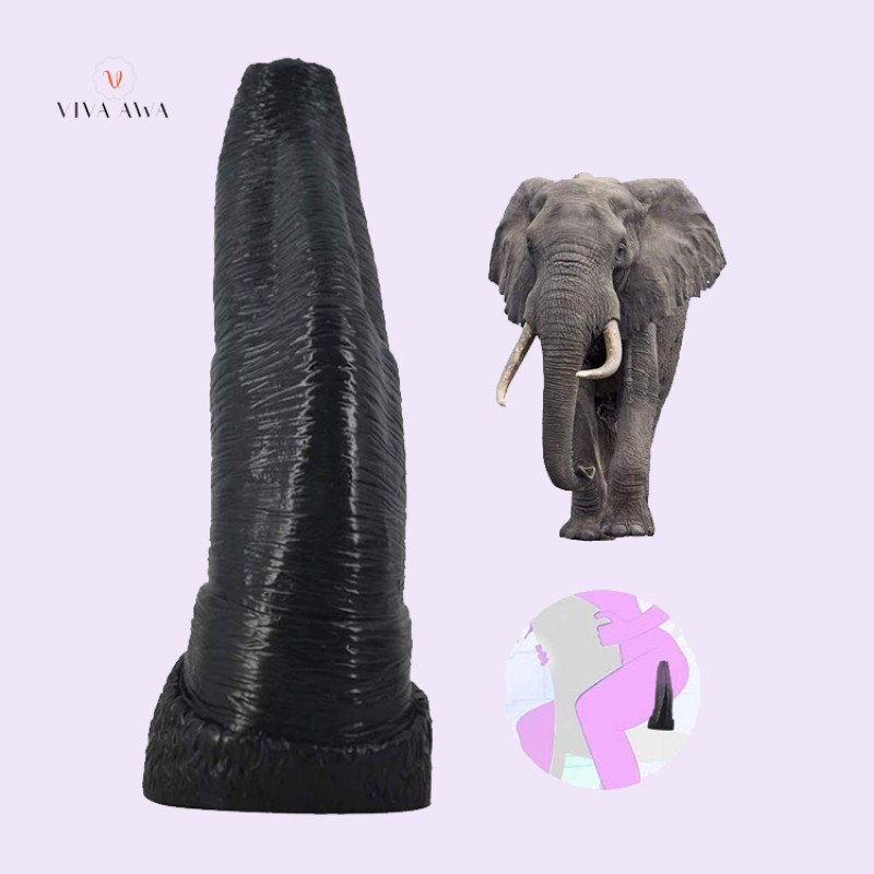 Animal Dildo Elephant Penis Dong Masturbator Vaginal Massage