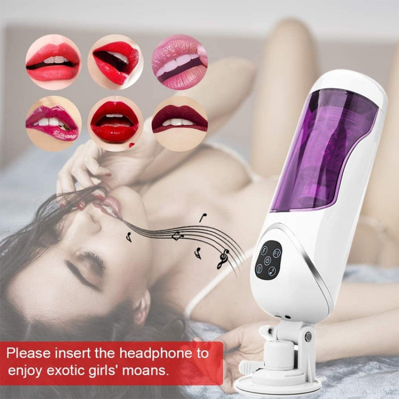 Automatic Fuck India Hands Free Male Masturbator 10 Spinning Modes and 10 Speeds Vibrating Male Sex Toy