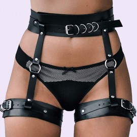 BDSM Leg Harness Caged Thigh Holster Garters Waist