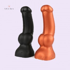 Big Huge Realistic Dildo Penis Anal Dildo Golden/Black Soft Liquid Silicone Anal Sex India