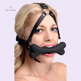 Bite Gagball Mouth Gag Hound Bone Gag Head Harness Stick Head Harness Mask Bondage