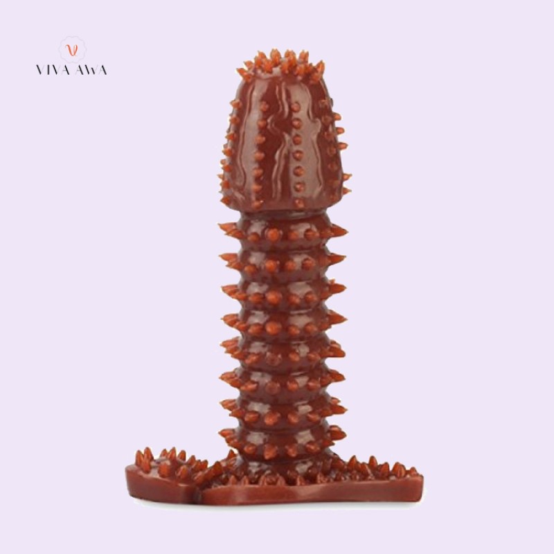 Brown Dots Penis Sleeve Male Sex Toy