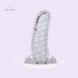 Clear Penis Extention Textured Penis Sleeve Sex Toy India