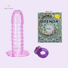 Condom Vibrating Ring Crystal Washable Male Sex Toy