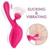 Couples Vibrator India Breast Vegina Sucking Vibrator 8 Sucking Intensities 7 Vibrating Modes Double Brust Stimulation Adult Sex Toy