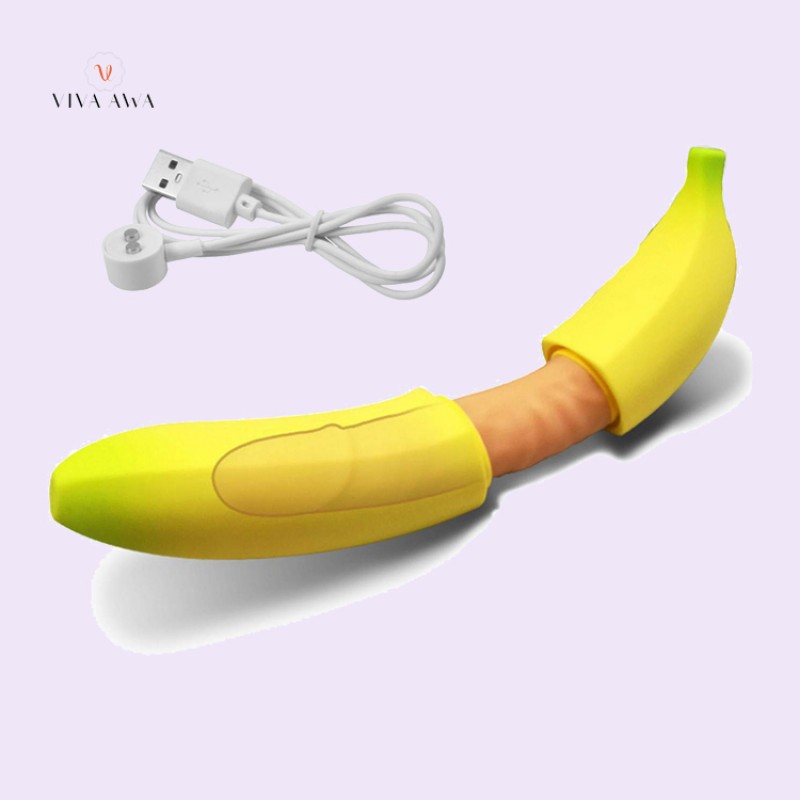 Dildo Banana Realistic Vibrator G-Spot Vagina Stimulator Female Masturbator