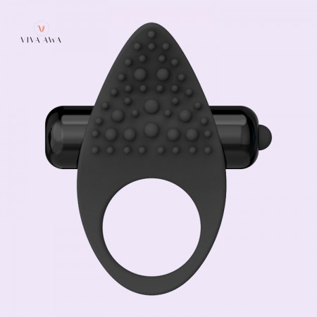 Dual Clitoral Vibrator Delay Cock Ring Red