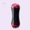 Dual Hole Oral vibrator Artificial Vagina Real Pussy Male Masturbator