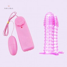 Egg Vibrators High Speed Condom Crystal Reusable