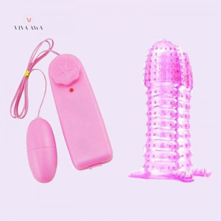 Egg Vibrators High Speed Condom Crystal Reusable 