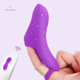 Finger Vibrator Clitoris Massager 9 Powerful Vibration Waterproof Wireless Remote Rechargeable India Adult Sex Toys For Women and Couples