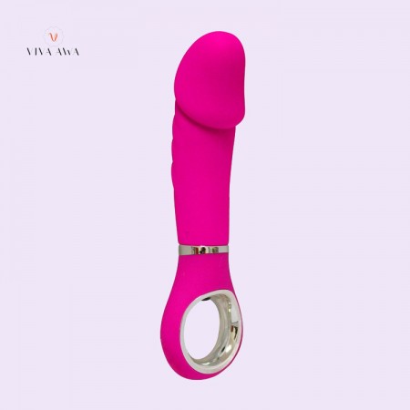 G-Spot Vibrator India Dildo With Loophole Handle 7 Modes Vibration Sex Toys