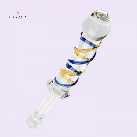 Glass Dildo Vaginal G-spot Crystal Penis Anal Beads Plug Butt Plug Adult Toy