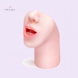 Indian Deep Throat With Neck and Vibrating Hole Oral Best Sex Toy For Men