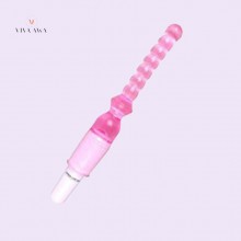 Jelly Vibrating Back Beads Sex Toy For Female