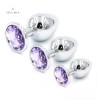 Jeweled Plug Stainless Steel Plug India 3 Pieces Multi Color