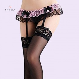 Lace Garter Belt Panties Stockings Indian Sexy Lingerie