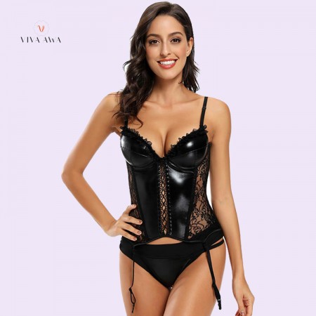 Leather Corset Online India Sexy Lingerie