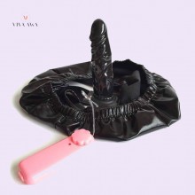 Leather Panty With 5.1 Inch Vibrating Dildo Multispeed Vibration Sex Toy India