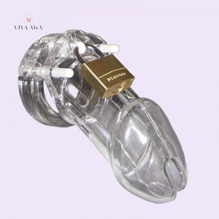 male chastity devices plastic watchful eye transparent plastic cage