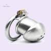 Male Chastity Devices Silver Steel Cage Little Prisoner Metal Cage