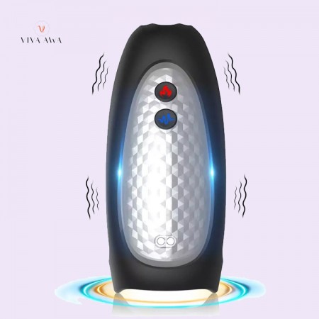 Male Masturbator Male Vibrator Penis Glans Trainer Massager Masturbation With 7 Vibrating Modes