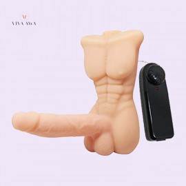 Mini Muscle Vibrating Realistic Dildo Penis Sex Doll Adult Sex Toy Female Masturbation