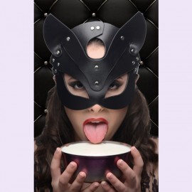 Naughty Kitty Cat Mask Restraints Face Hood Adult Sex Toys BDSM