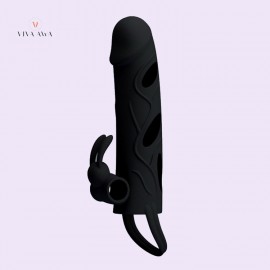 Penis Sleeve With Vibration Pretty Rabbit