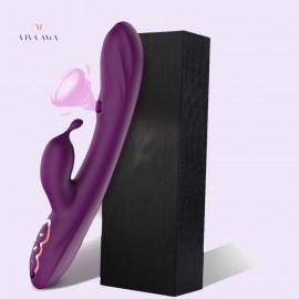 Rabbit Vibrator with Clitoral Suck 7 Vibration 7 Suction Modes Adult Sex Toys India