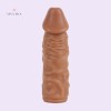 Realistic Soft Silicone Penis Sleeves Extender Enlarger Flesh Enhance Adult Sex Toy for Men