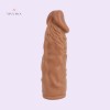 Realistic Soft Silicone Penis Sleeves Extender Enlarger Flesh Enhance Adult Sex Toy for Men