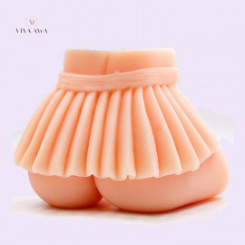 Silicone Ass Skirt Sex Toy Male Masturbation Soft Realistic Vagina and Anus Adult Sex Toy