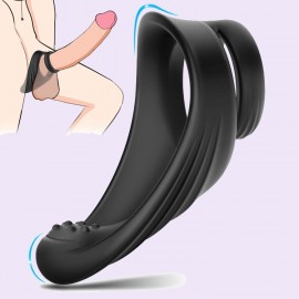 Silicone Dual Cock Ring Penis Ring Longer Harder Stronger Erection Enhancing Sex Toys For Male And Couples