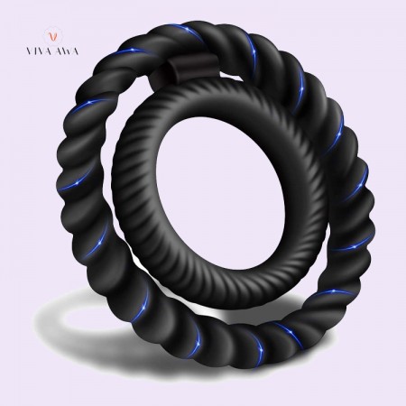 Silicone Dual Penis Cock Ring India Longer Harder Stronger Erection