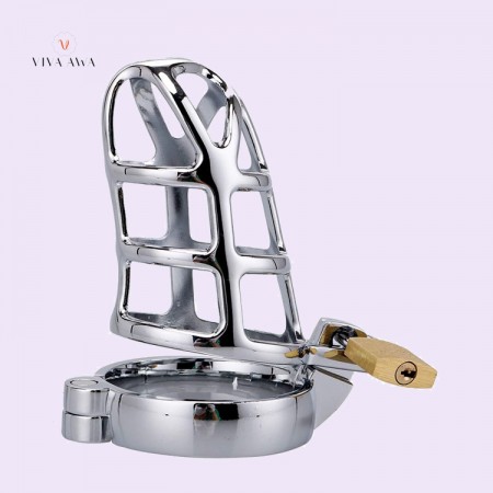 Stainless Steel Penis Sleeve Lock Cock Device Tool Male Chastity Cage