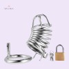 Steel Penis Chastity Device  with lock Sex Toy for Men