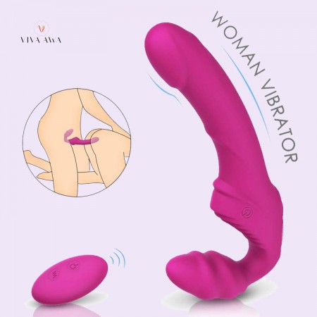 Strap On Dildo Vibrating Silicone Rechargeable Remote Control Lesbian Sex Toy India