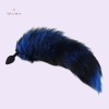 Tail Plug Fox Black And Blue Silicone Butt Plug India Anal Play